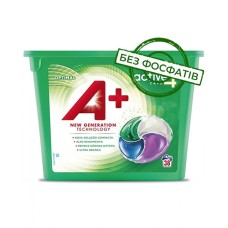 Капсули для прання А+ Optimal 4в1 для всіх типів тканин, 38 шт